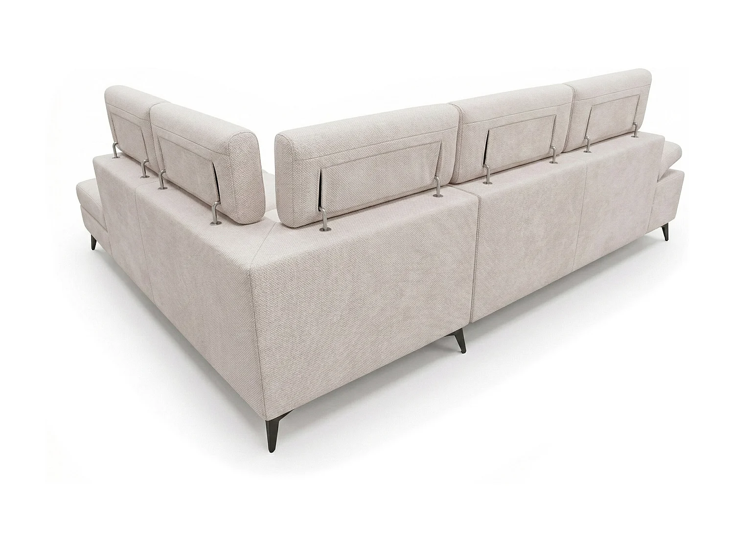 Canapé d’angle moderne Vigo avec fonction RELAX et appuie-têtes réglables – idéal pour le salon