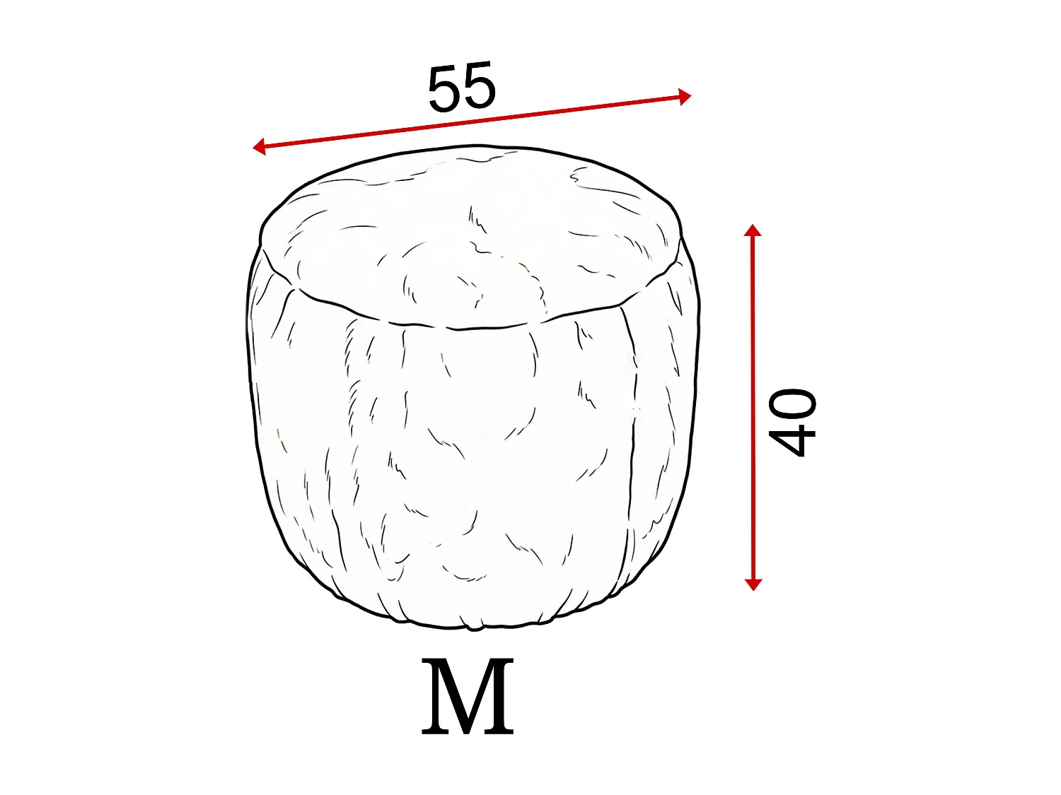 Pouf Boho M élégant – design unique