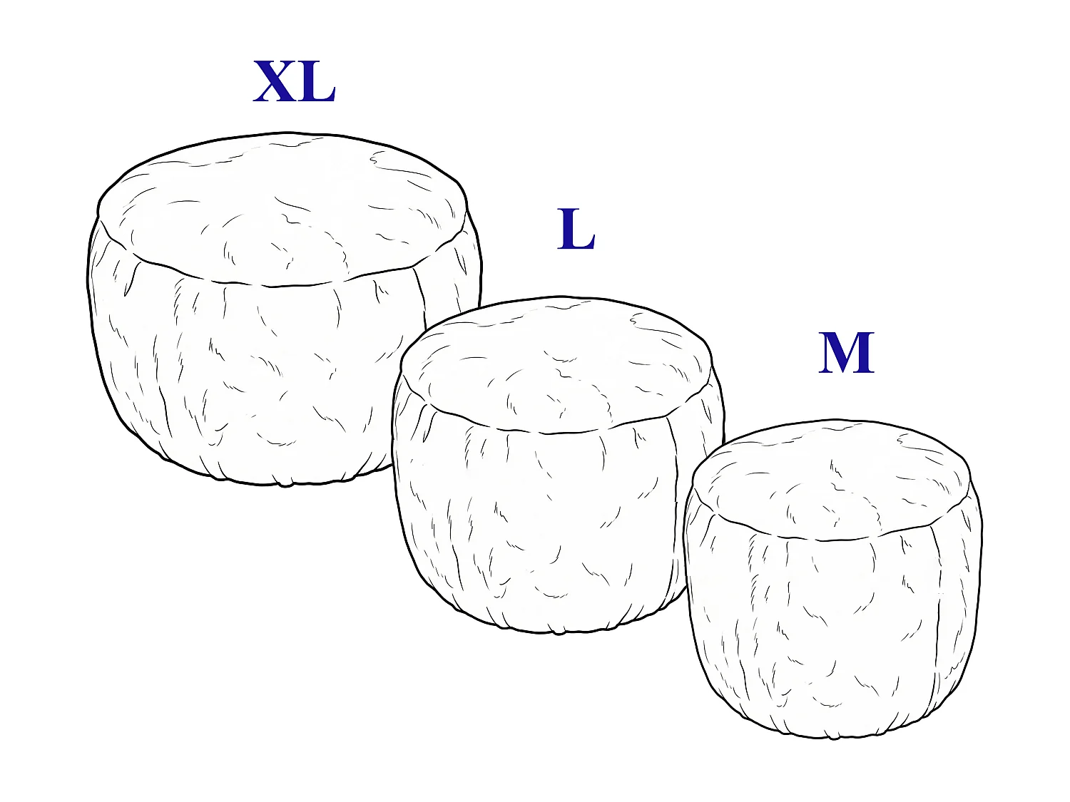 Pouf Boho XL élégant – design unique