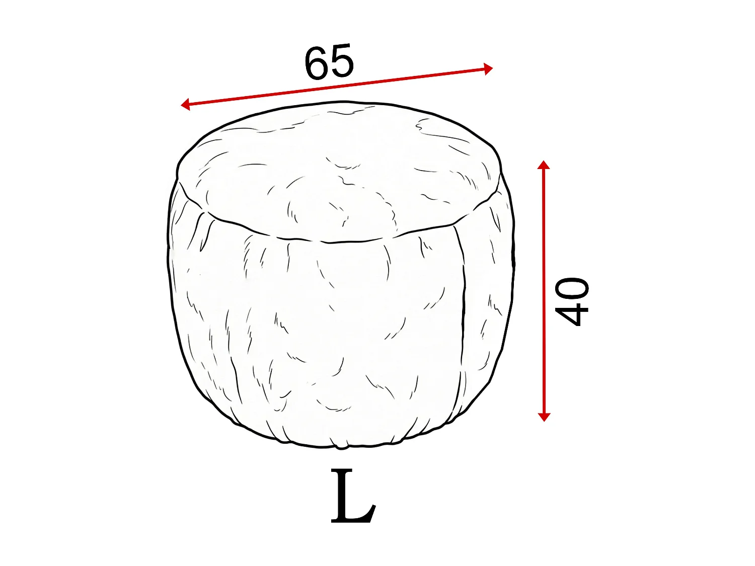 Pouf Boho L élégant – design unique