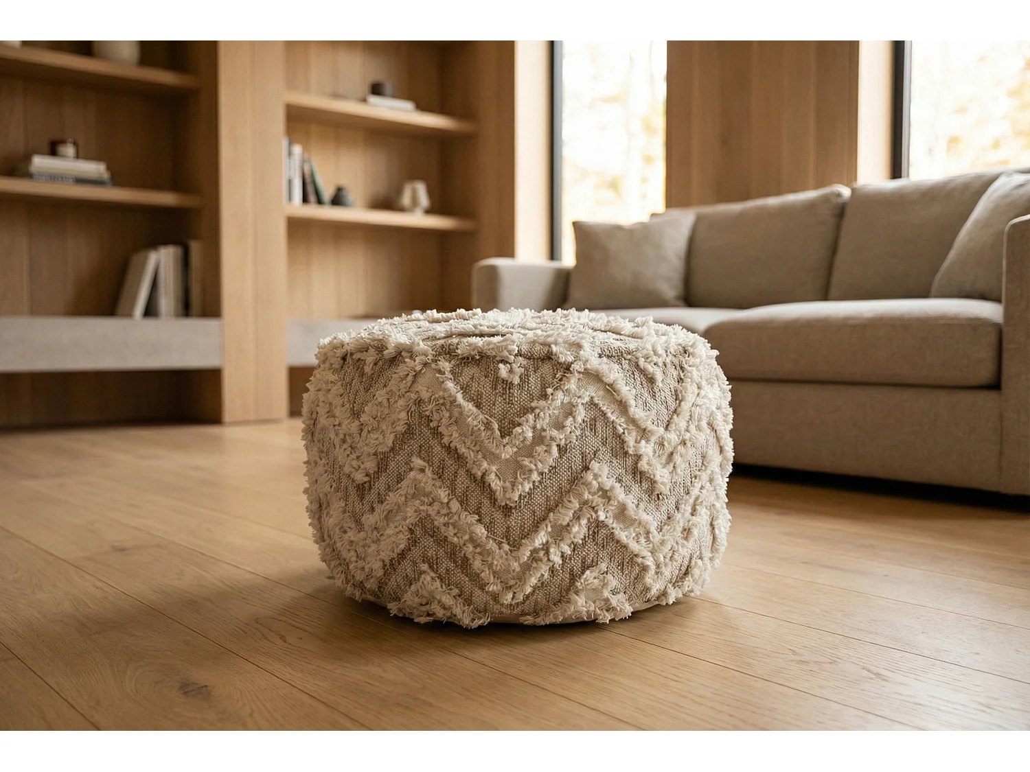 Pouf Boho XL élégant – design unique