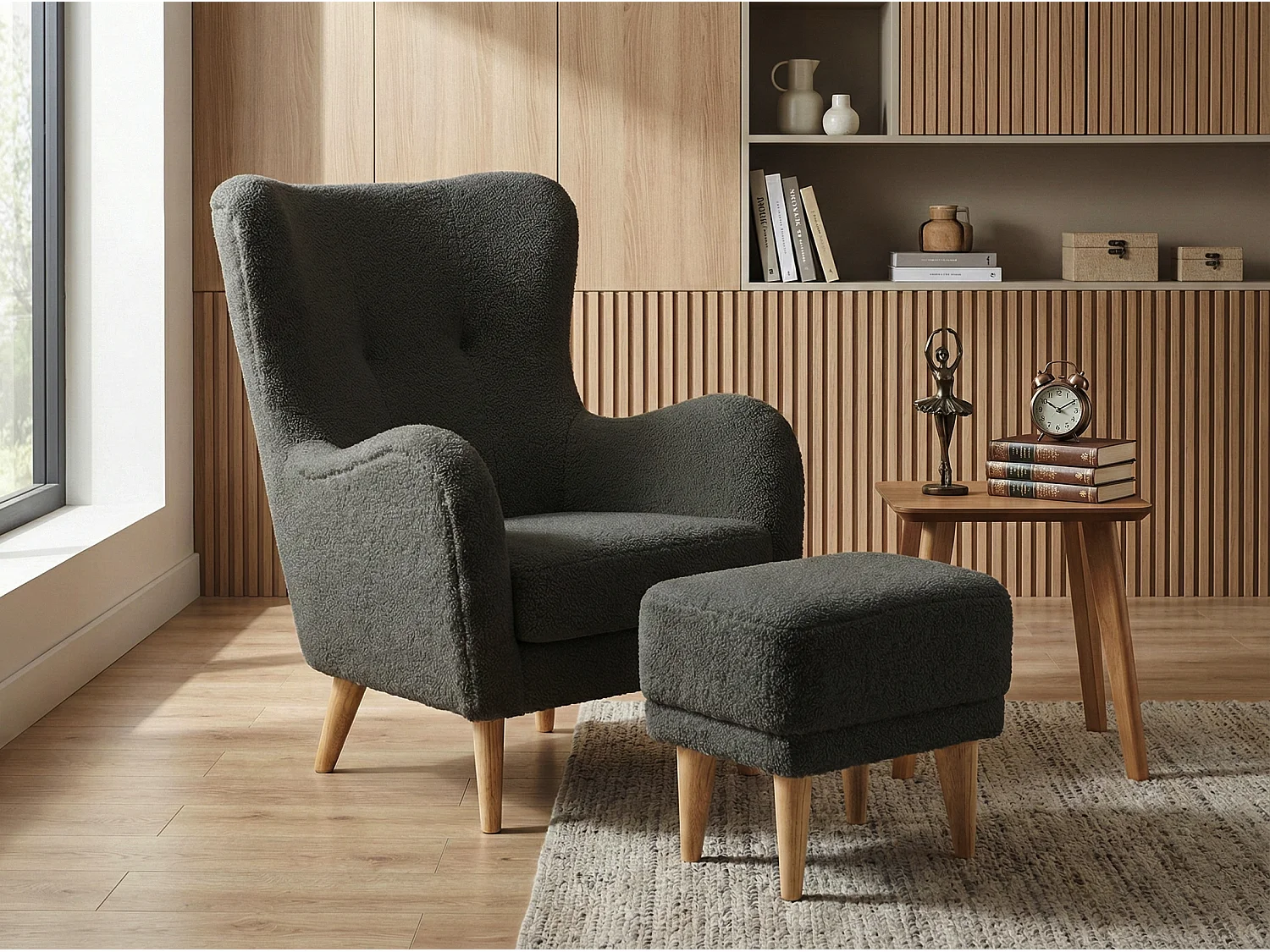 Relaxfauteuil Roland met voetenbank – ergonomisch comfort en tijdloos design