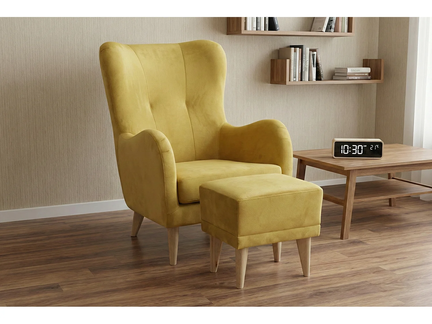 Relaxfauteuil Roland met voetenbank – ergonomisch comfort en tijdloos design