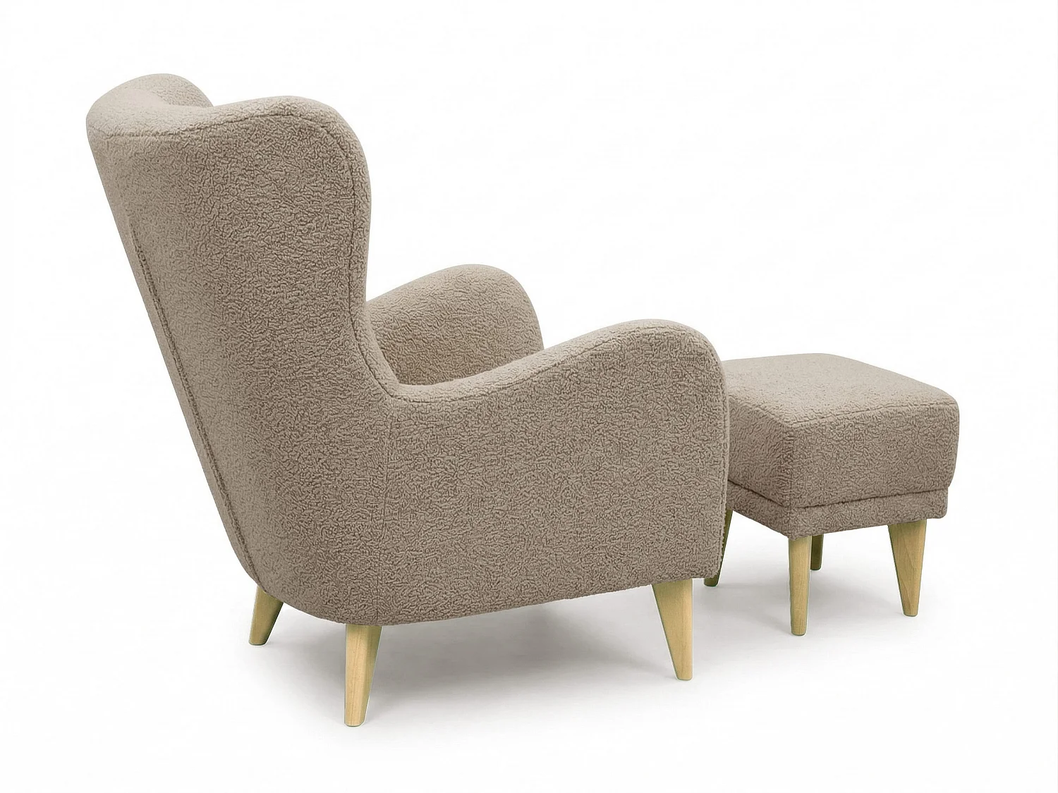 Fauteuil Roland de détente avec repose-pieds – confort ergonomique et design intemporel