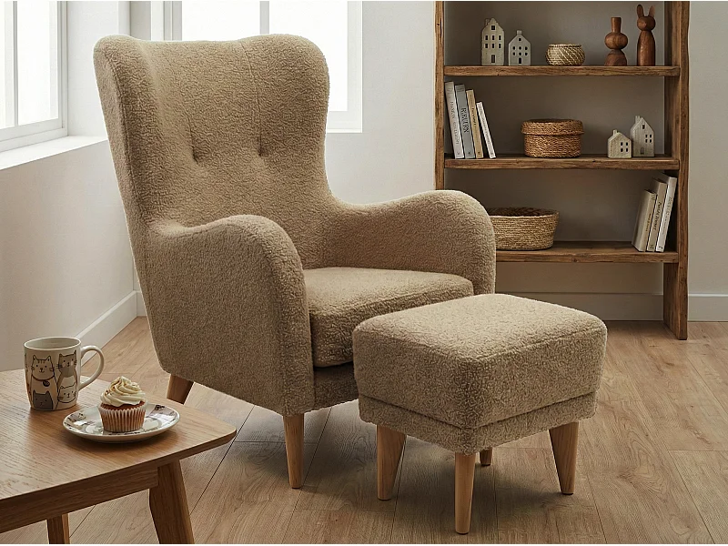 Relaxfauteuil Roland met voetenbank – ergonomisch comfort en tijdloos design