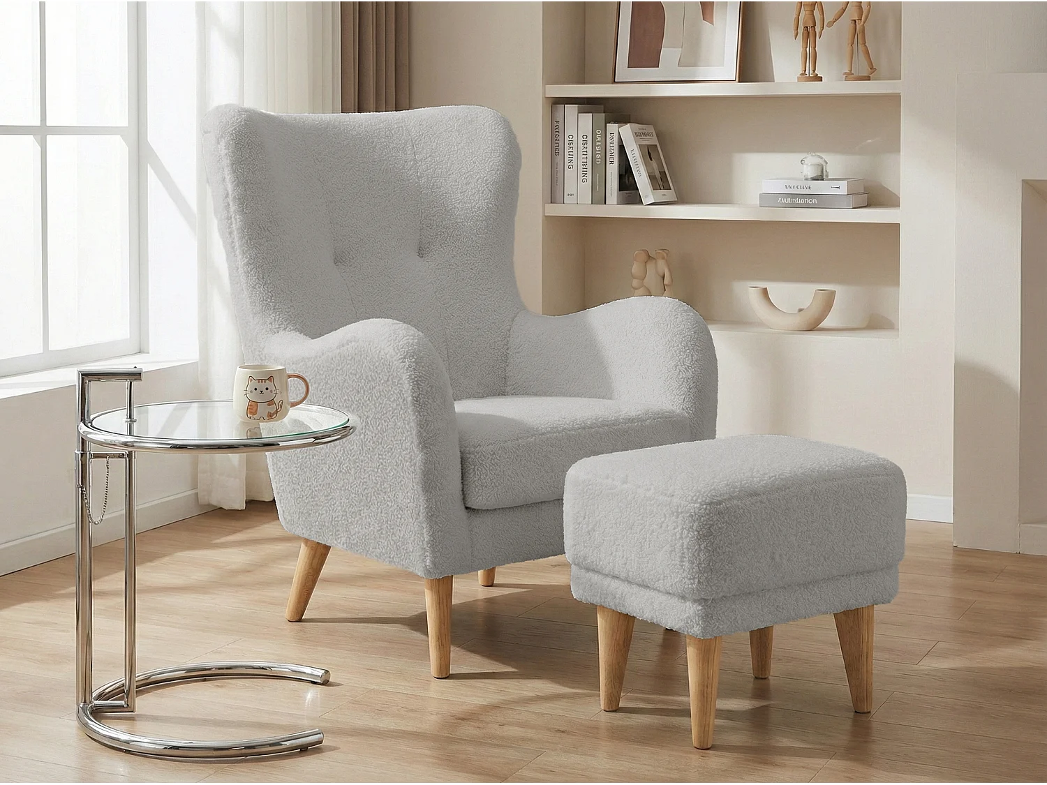 Relaxfauteuil Roland met voetenbank – ergonomisch comfort en tijdloos design