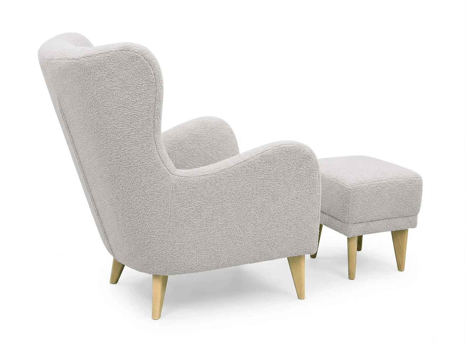 Fauteuil Roland de détente avec repose-pieds – confort ergonomique et design intemporel