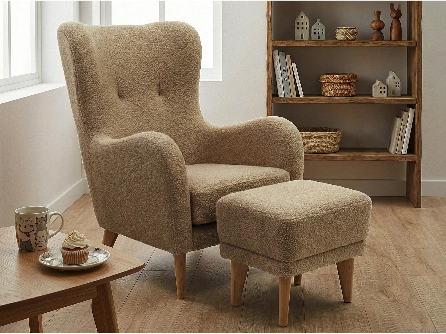 Relaxfauteuil Roland met voetenbank – ergonomisch comfort en tijdloos design
