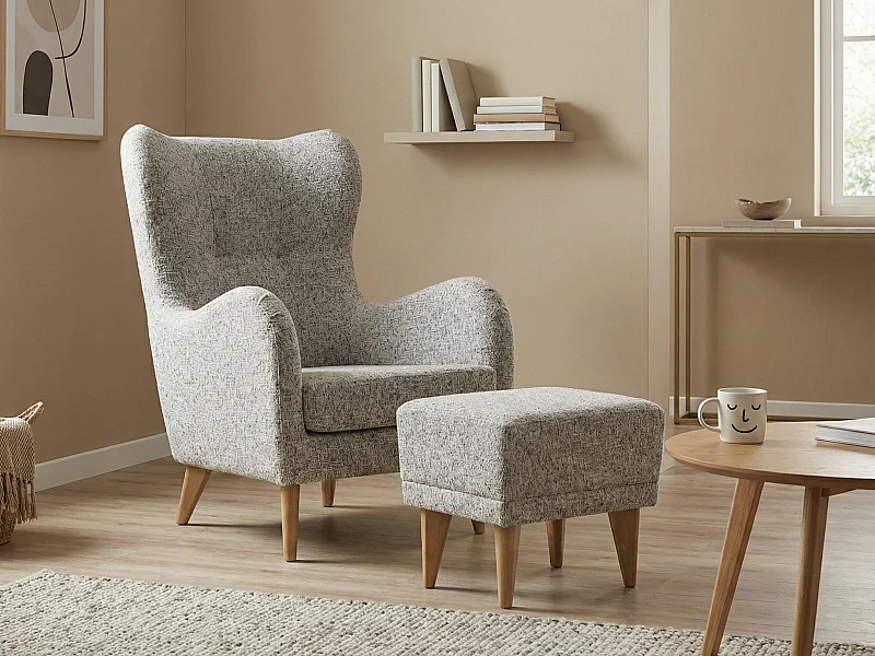 Relaxfauteuil Roland met voetenbank – ergonomisch comfort en tijdloos design