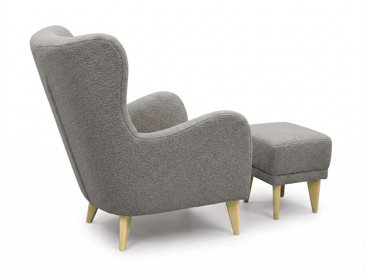 Fauteuil Roland de détente avec repose-pieds – confort ergonomique et design intemporel