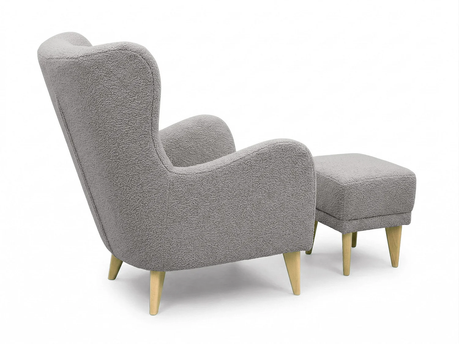 Fauteuil Roland de détente avec repose-pieds – confort ergonomique et design intemporel