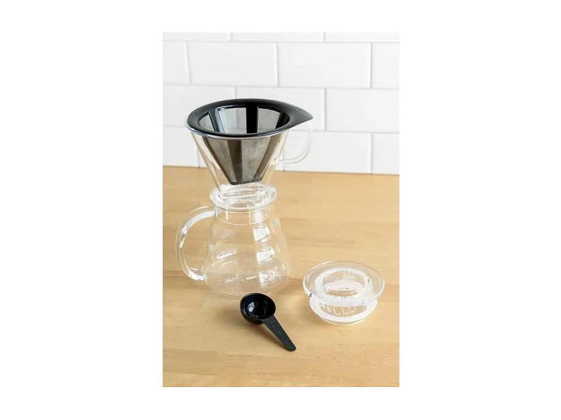 Cafetera BODUM Melior 8 tazas 1L con filtro permanente de acero inoxidable y jarra de vidrio borosilicato