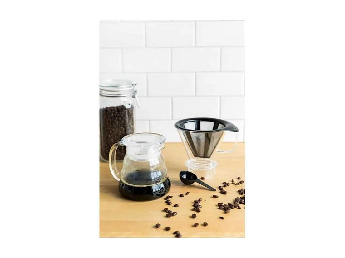 Cafetera BODUM Melior 8 tazas 1L con filtro permanente de acero inoxidable y jarra de vidrio borosilicato