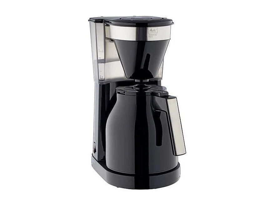 MELITTA Easy Top Therm II Filterkaffeemaschine 1L, 1050W, schwarzes Design, 12 Tassen, Thermos Warmhaltefunktion