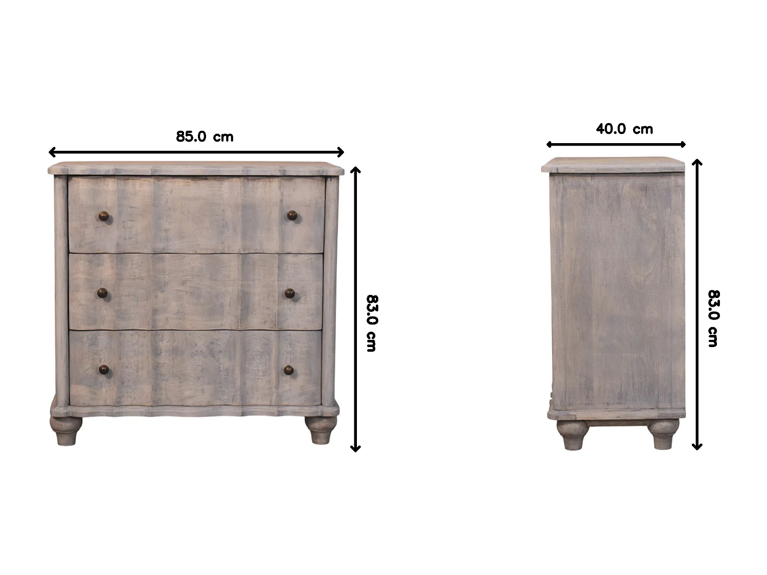 Artisan Furniture Commode à pieds courbés