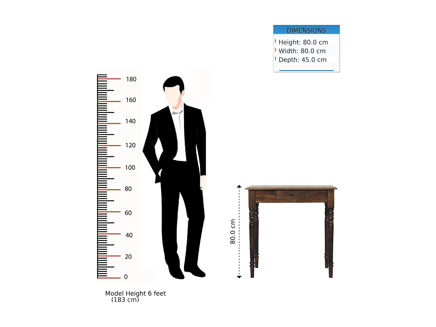 Artisan Furniture Bureau Heritage à pieds tournés