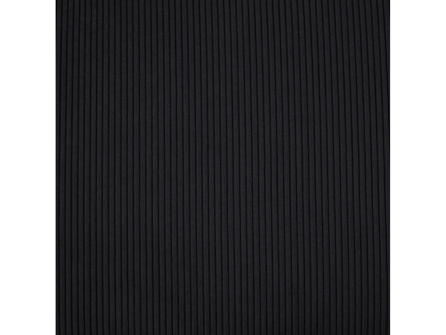 Canapé d'angle gauche avec têtières relevables Palerme velours côtelé noir