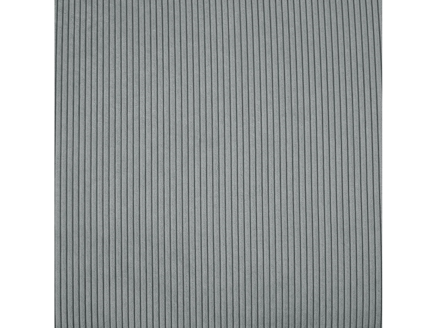 Canapé d'angle gauche avec têtières relevables Palerme velours côtelé gris