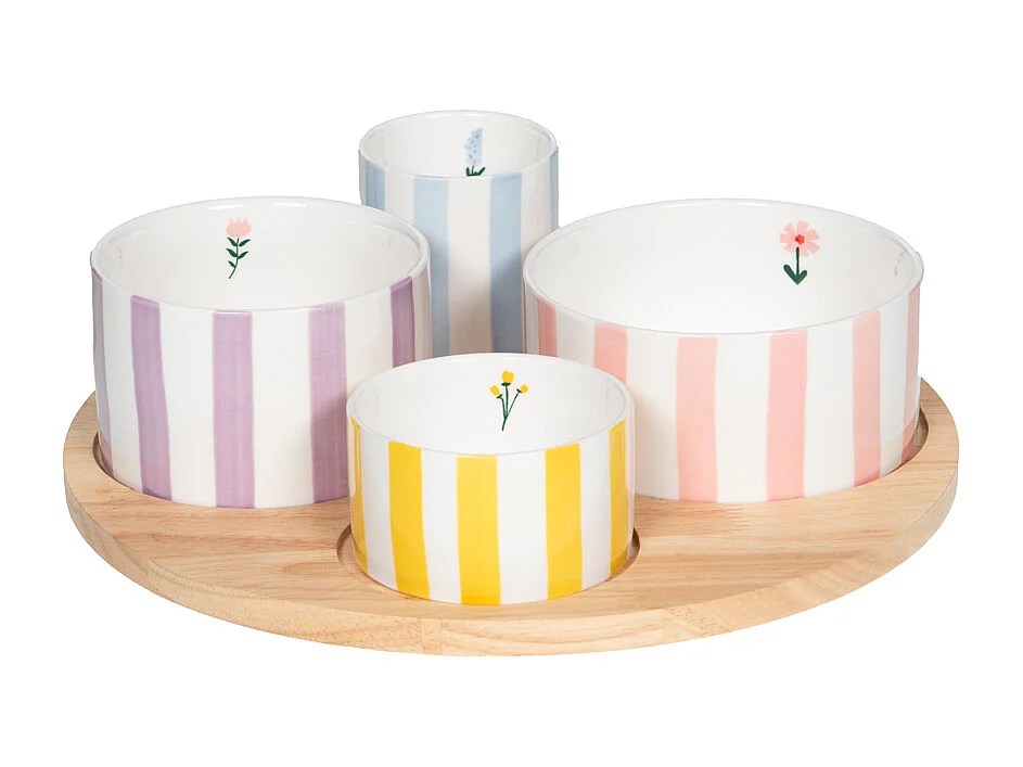 Service apéritif 4 pièces Bandol 29,5 cm