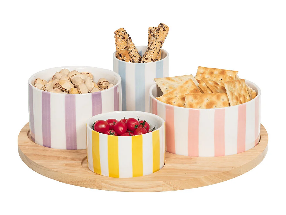 Service apéritif 4 pièces Bandol 29,5 cm