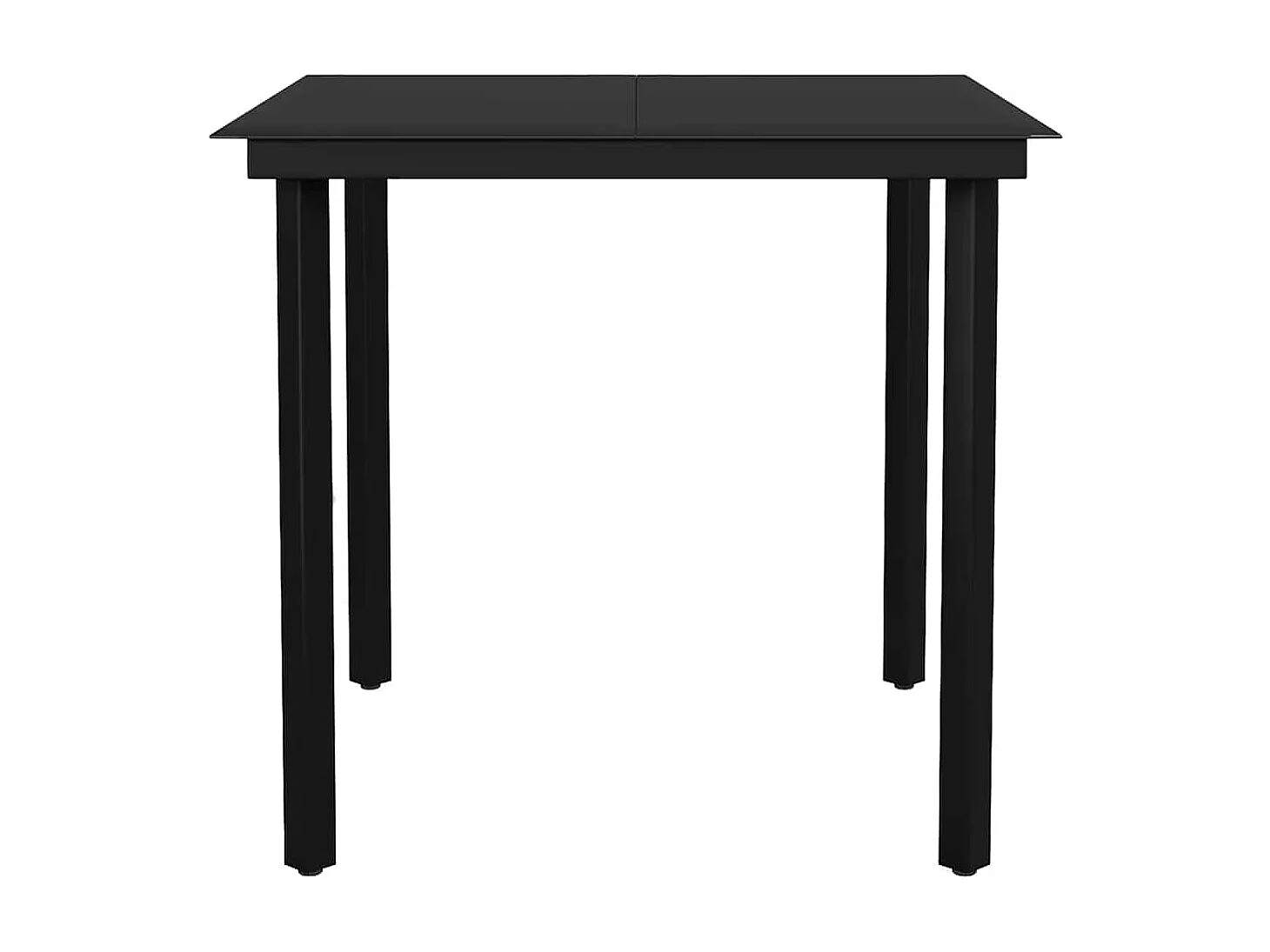 Juego de comedor jardín 5 piezas ratán sintético marrón