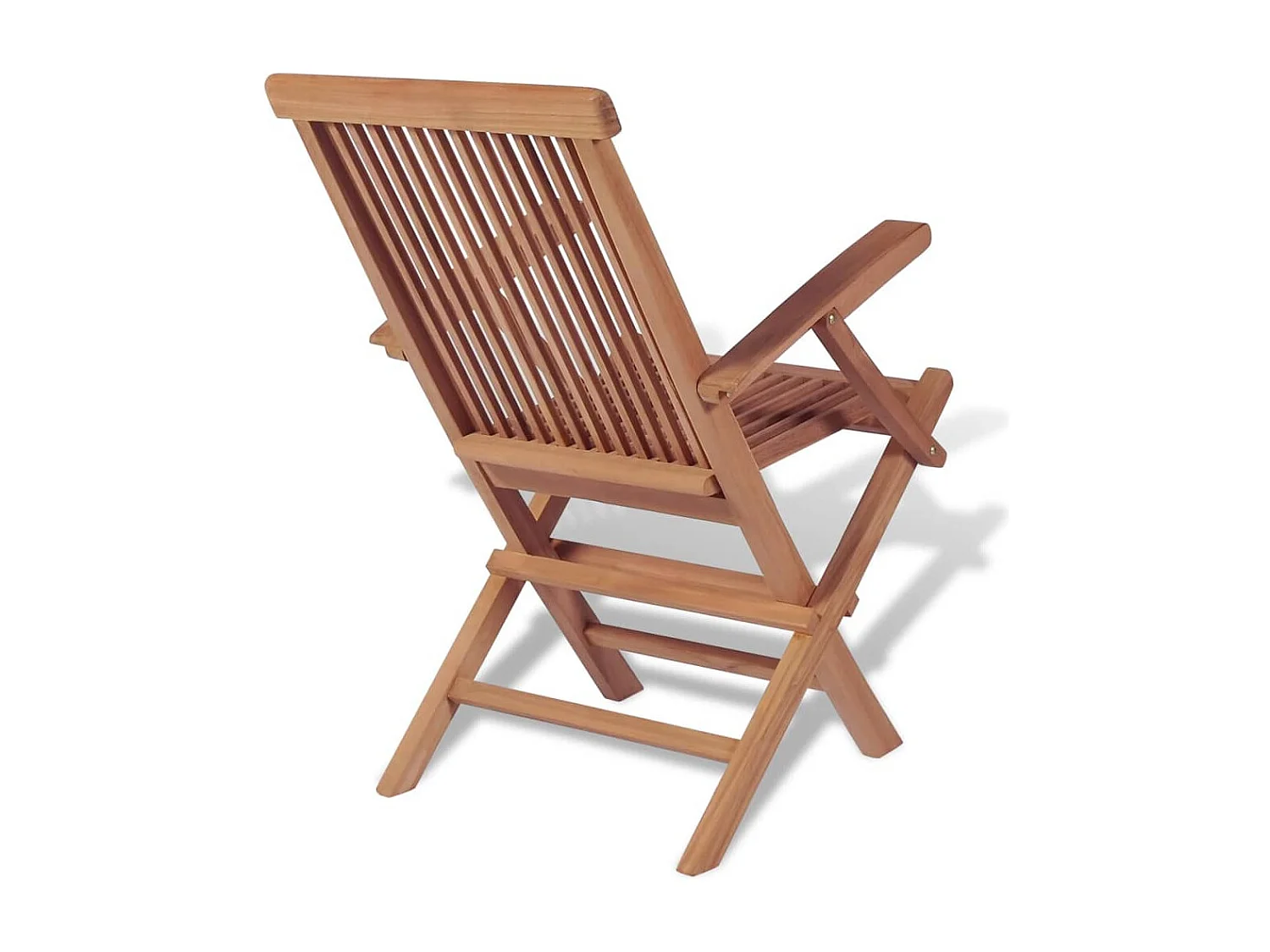 Ensemble à manger d'extérieur 11 pièces et chaises pliables Teck