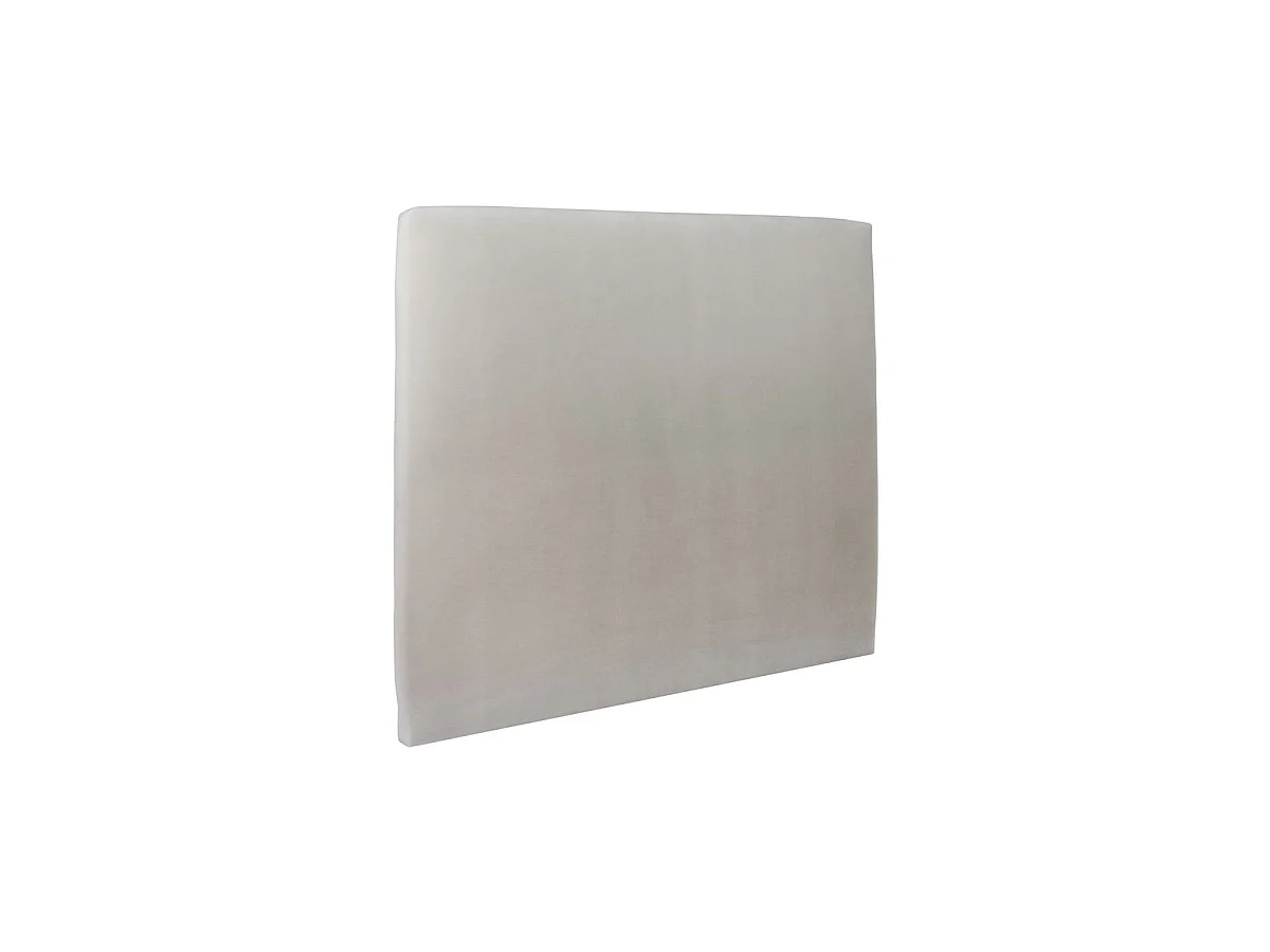 Lit coffre 160x200cm avec tête de lit tapissier Velours Gris clair - Hauteur totale : 39cm