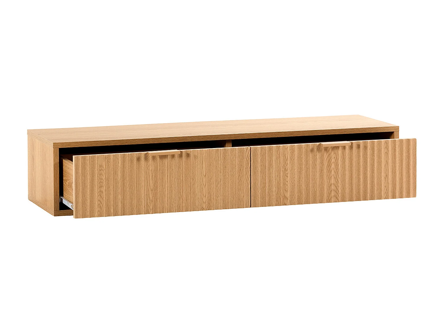 Konsolentisch schwebender Lluvia 2 schubladen Eiche-Optik