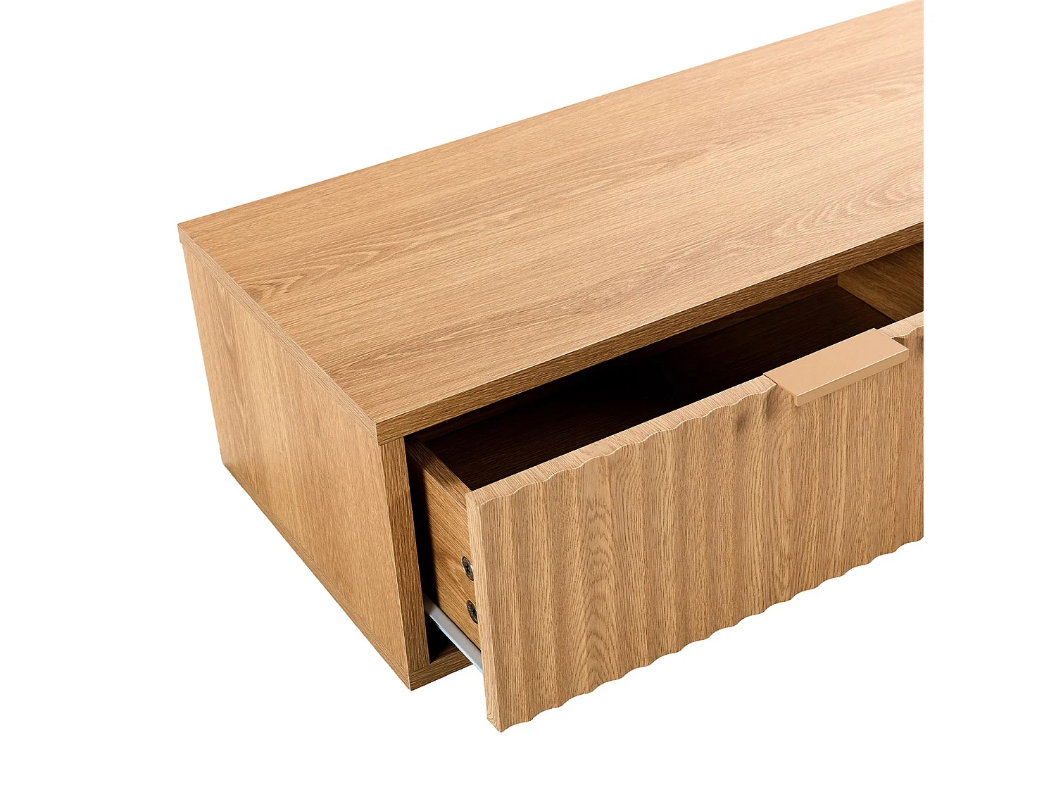 Konsolentisch schwebender Lluvia 2 schubladen Eiche-Optik