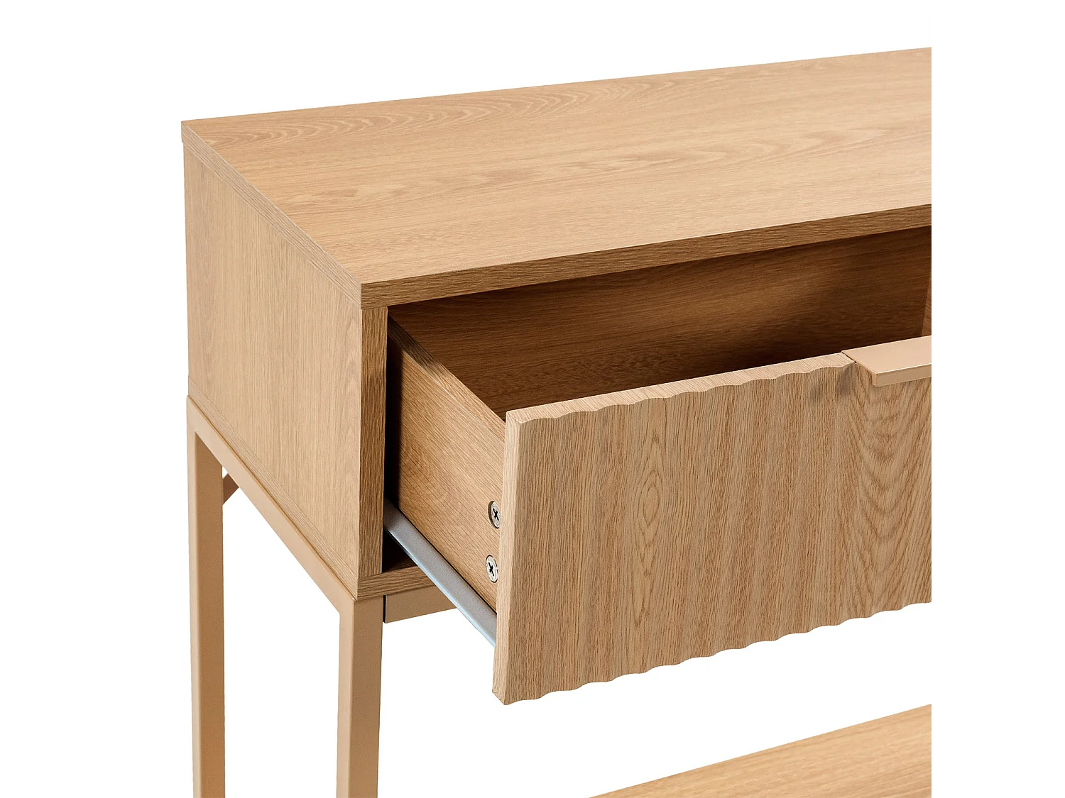 Konsolentisch Lluvia 2 schubladen Eiche-Optik
