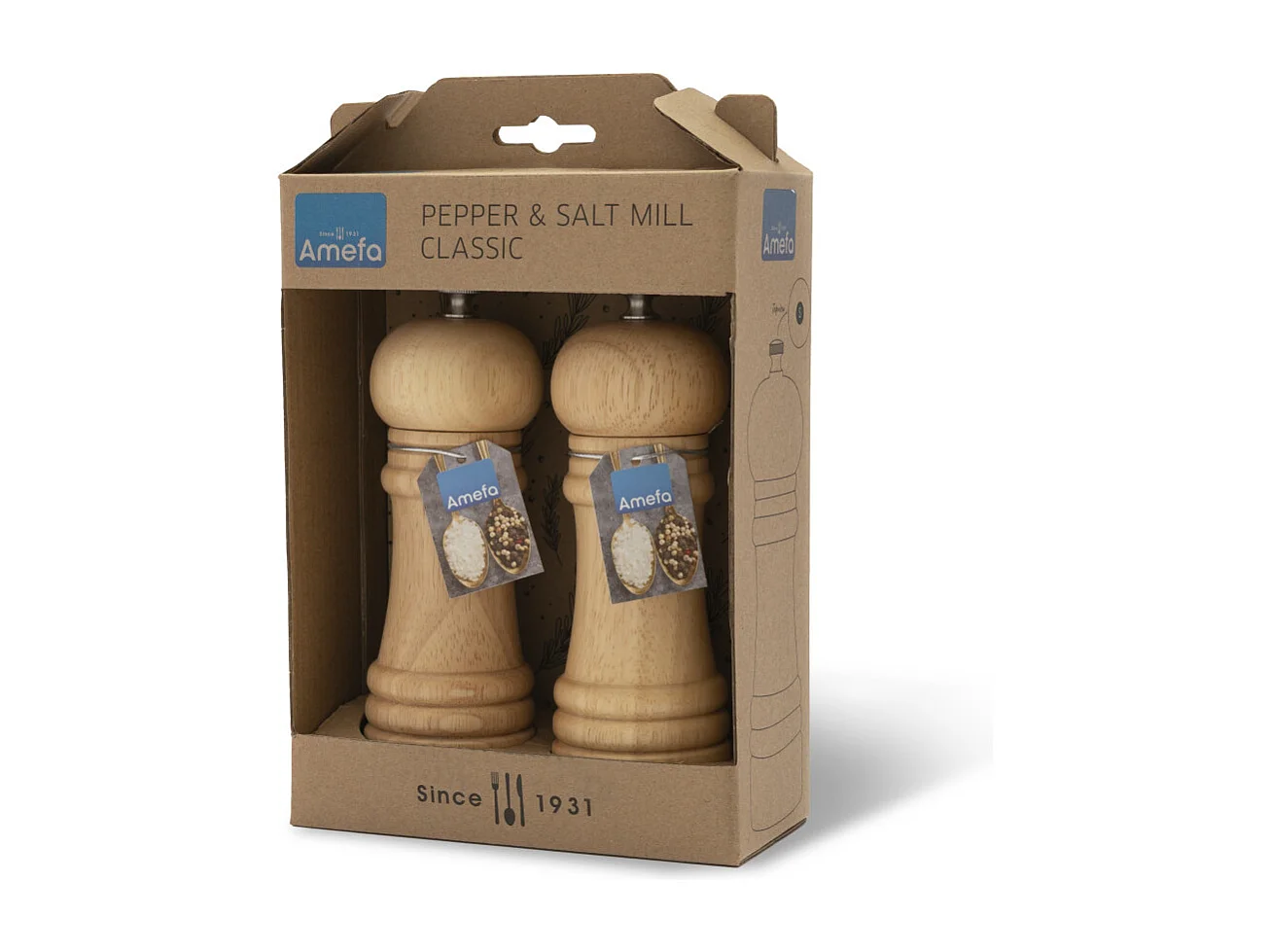 Marius Holz - Duo aus Pfeffer- & Salz-Mühlen Natur