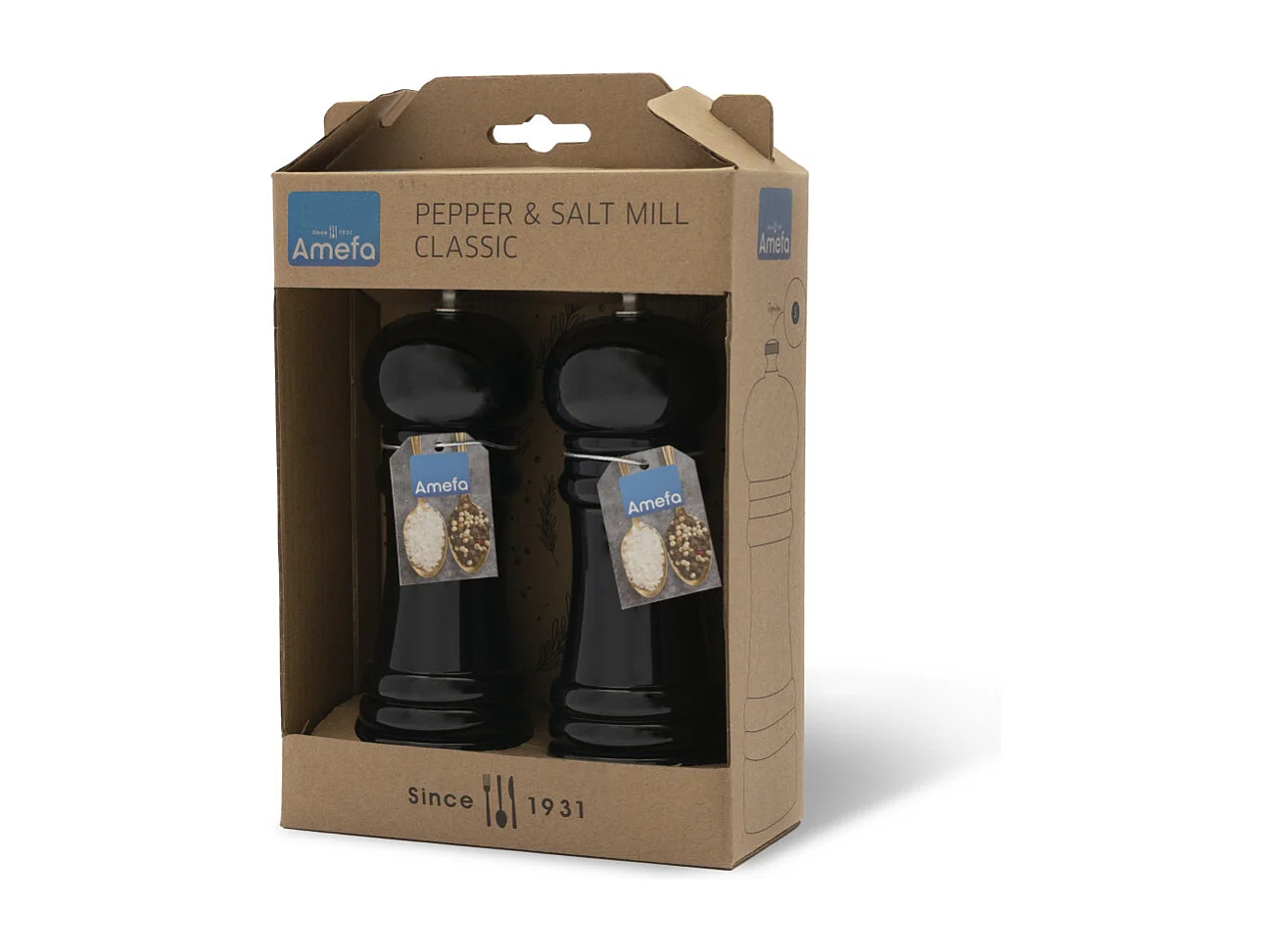 Marius Schwarz - Duo aus Pfeffer- & Salz-Mühlen Natur