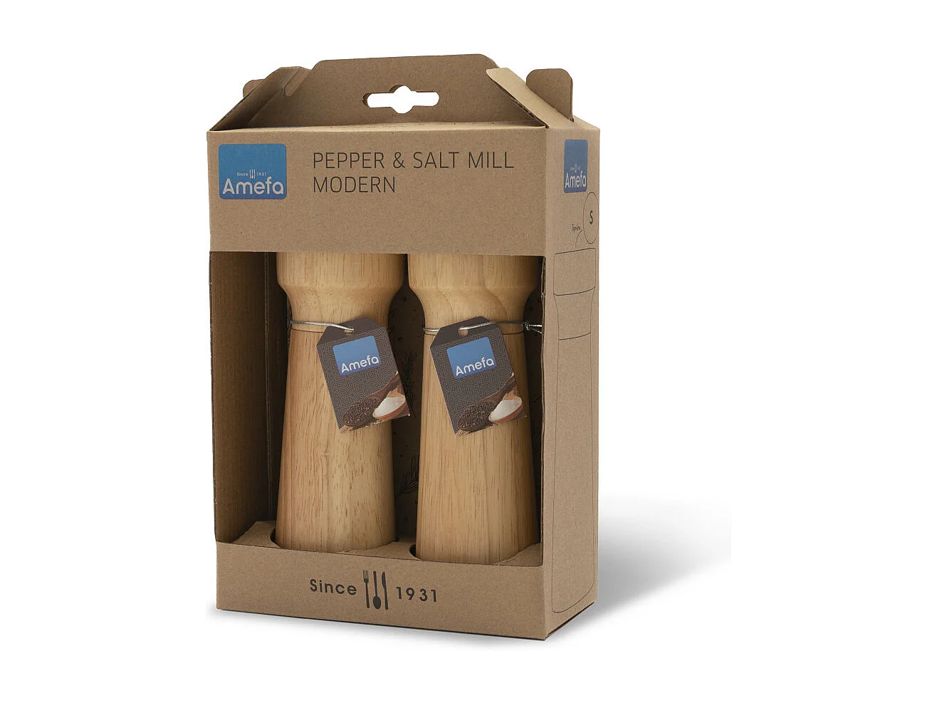 Fanny Holz - Duo aus Pfeffer- & Salz-Mühlen Natur