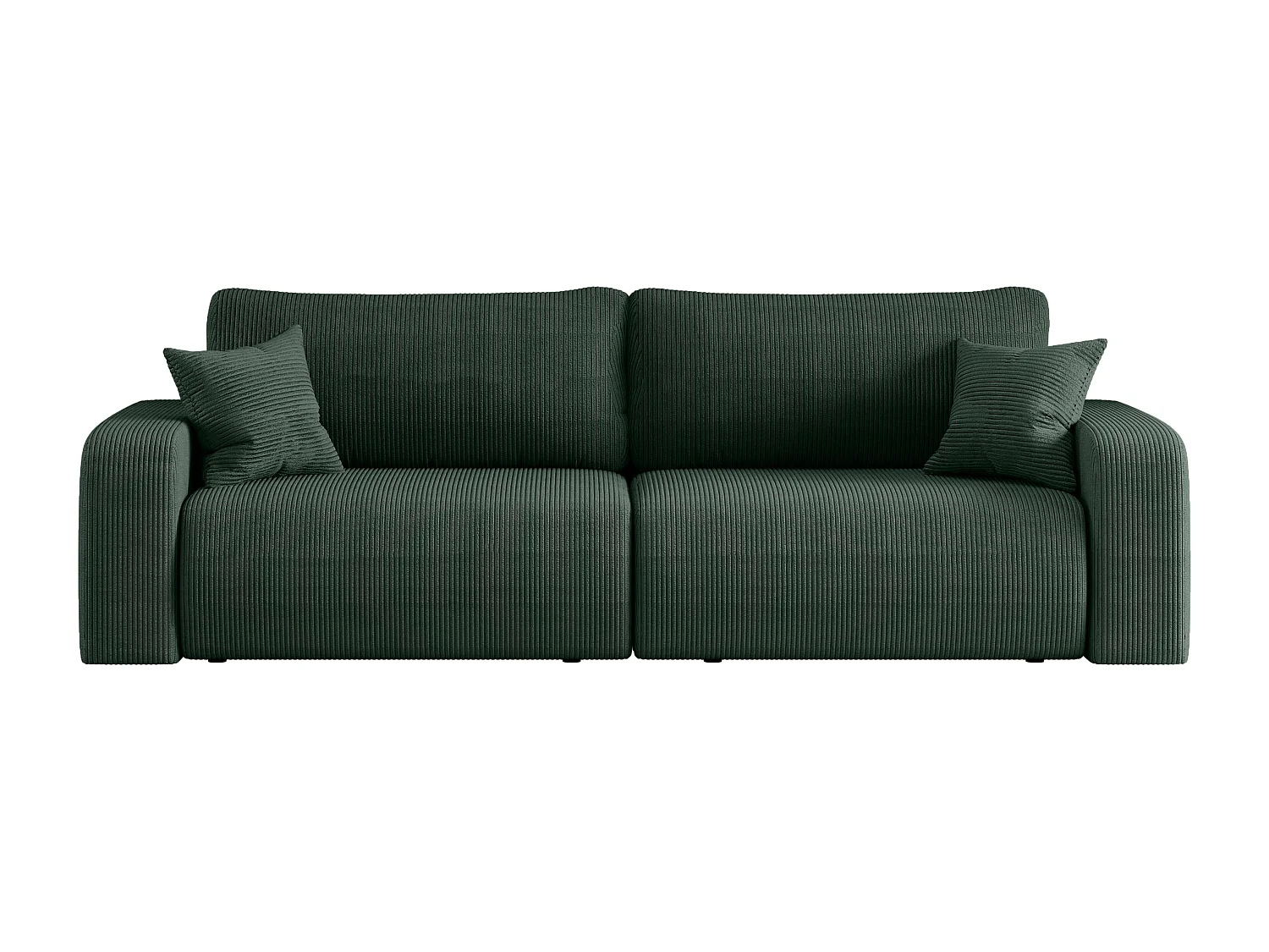 Canapé PIANIOO convertible avec coffre de rangement – Vert bouteille élégant, idéal pour le salon, confort maximal, qualité VINOTTI