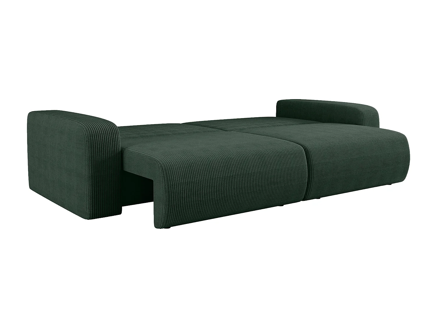 Canapé PIANIOO convertible avec coffre de rangement – Vert bouteille élégant, idéal pour le salon, confort maximal, qualité VINOTTI