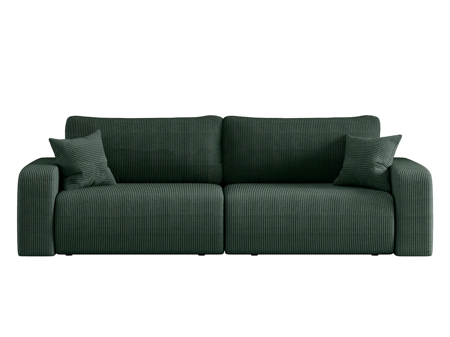 Canapé PIANIOO convertible avec coffre de rangement – Vert bouteille élégant, idéal pour le salon, confort maximal, qualité VINOTTI