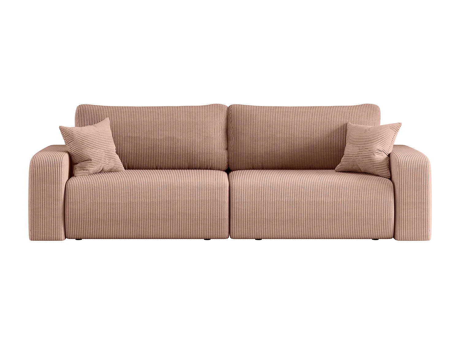 Canapé PIANIOO convertible avec coffre de rangement – Gris clair élégant, idéal pour le salon, confort maximal, qualité VINOTTI