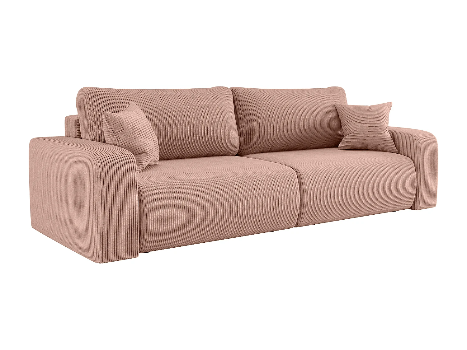 Canapé PIANIOO convertible avec coffre de rangement – Gris clair élégant, idéal pour le salon, confort maximal, qualité VINOTTI