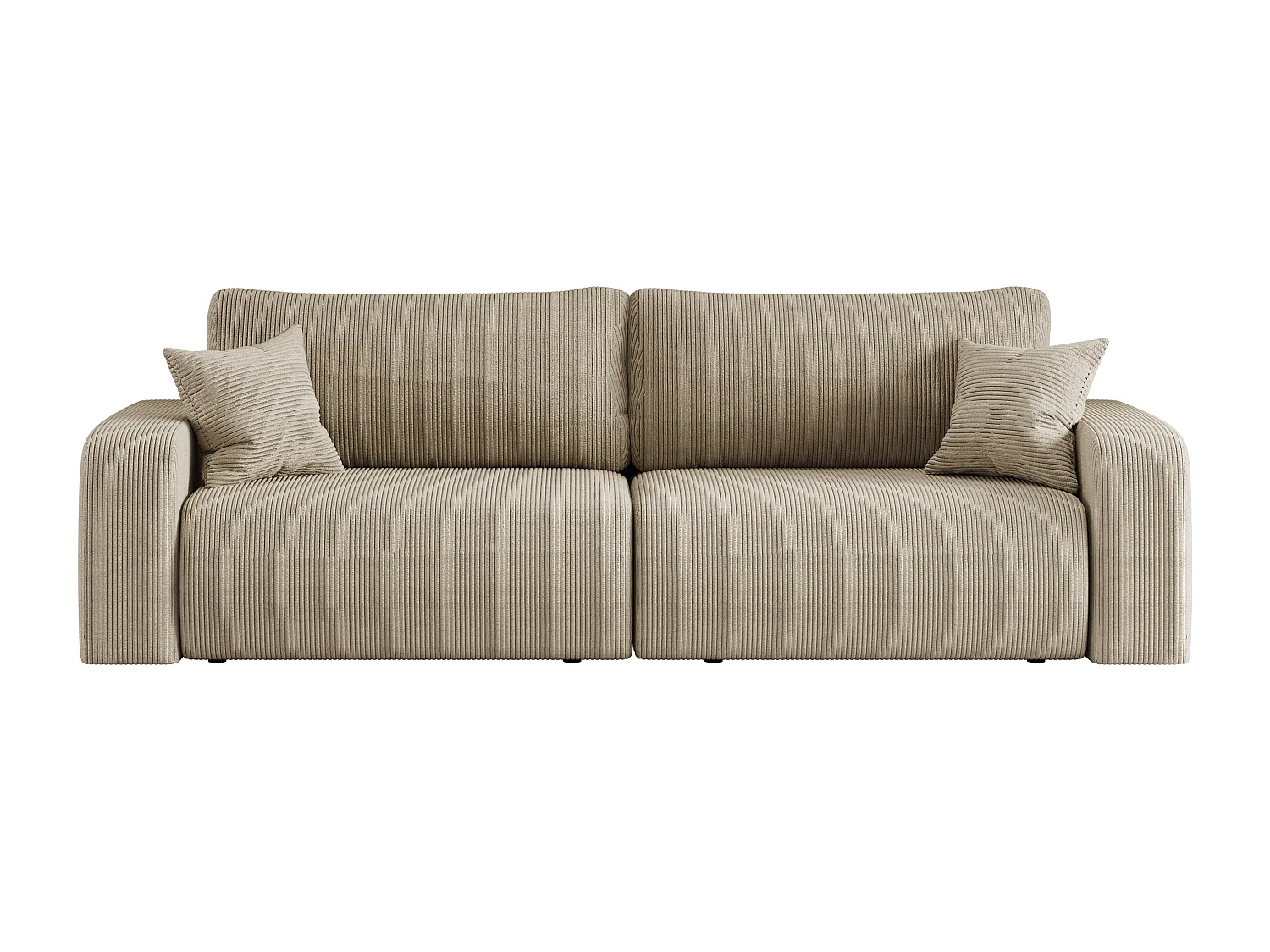 Canapé PIANIOO convertible avec coffre de rangement – Beige élégant, idéal pour le salon, confort maximal, qualité VINOTTI