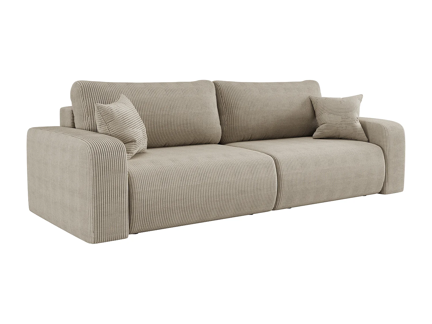 Canapé PIANIOO convertible avec coffre de rangement – Beige élégant, idéal pour le salon, confort maximal, qualité VINOTTI