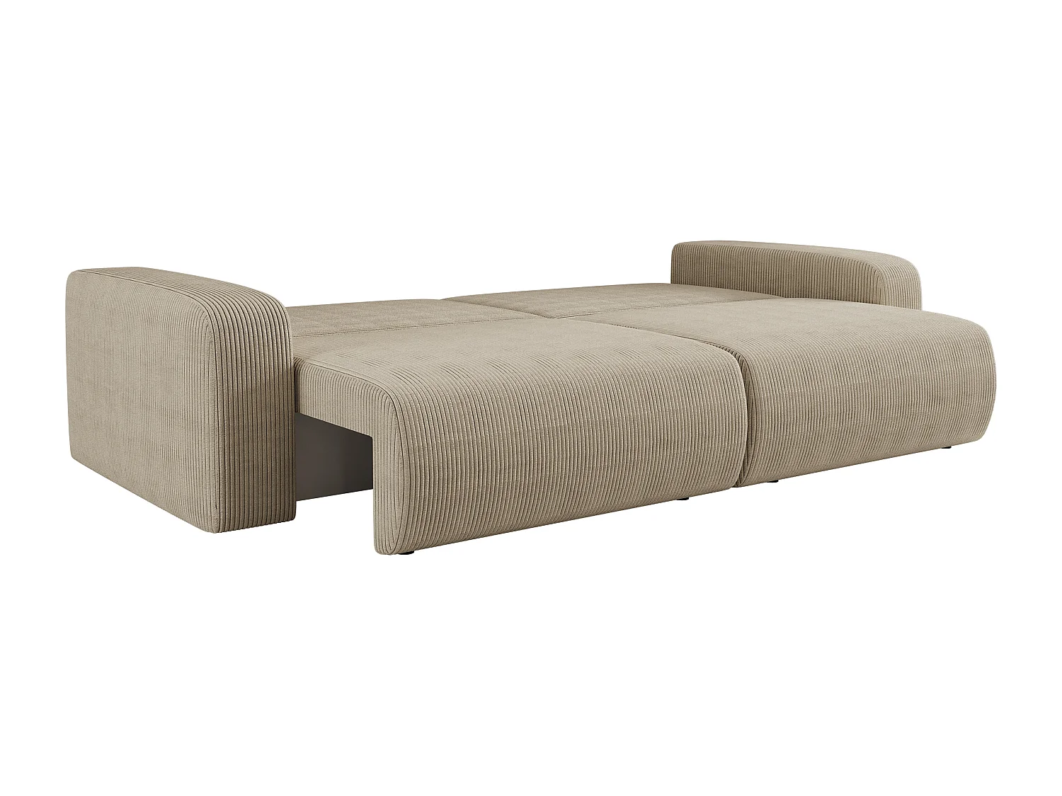 Canapé PIANIOO convertible avec coffre de rangement – Beige élégant, idéal pour le salon, confort maximal, qualité VINOTTI