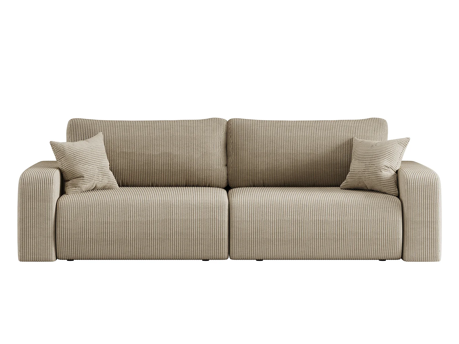 Canapé PIANIOO convertible avec coffre de rangement – Beige élégant, idéal pour le salon, confort maximal, qualité VINOTTI