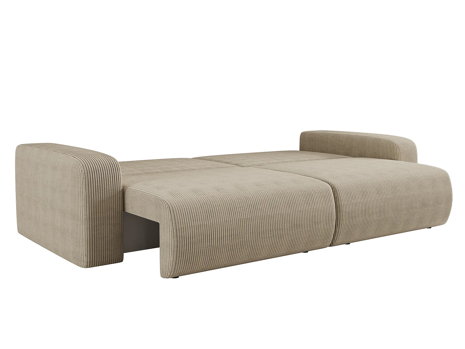 Canapé PIANIOO convertible avec coffre de rangement – Beige élégant, idéal pour le salon, confort maximal, qualité VINOTTI