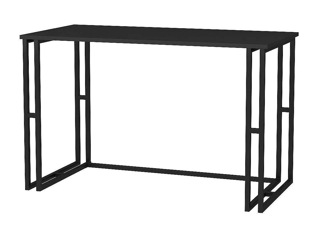 Bureau Kane avec le cadre et pieds en métal 120 x 60 x 75 cm (Noir et Anthracite)