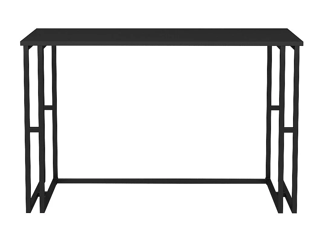Bureau Kane avec le cadre et pieds en métal 120 x 60 x 75 cm (Noir et Anthracite)