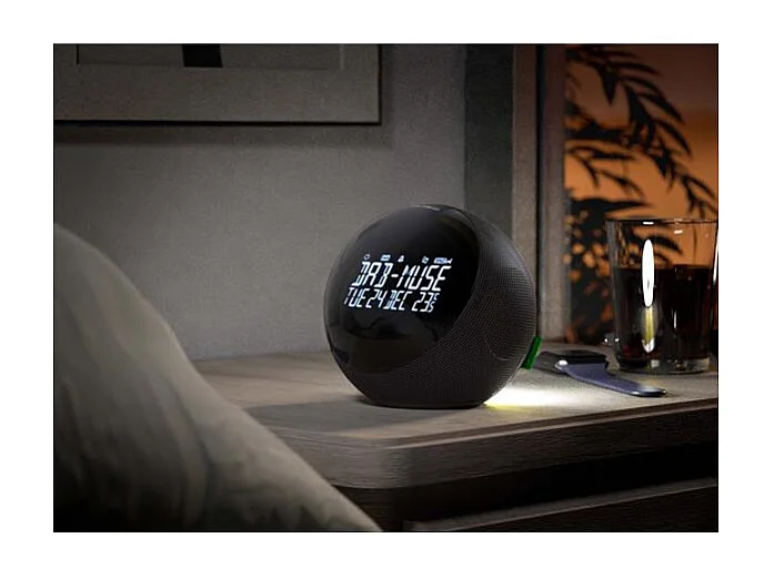 Radio réveil Tuner FM PLL / 20 présélections - 5 sons de la nature + br MUSE - M197BT