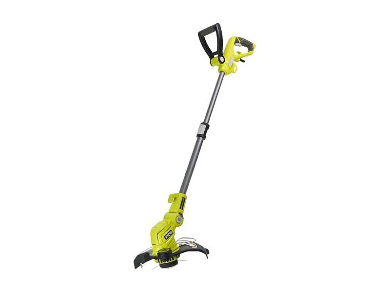 Elektrische grasschaar RYOBI 500W, snijdiameter 27 cm, dubbele draad 2x1,65 mm, draaibare kop, telescopische buis