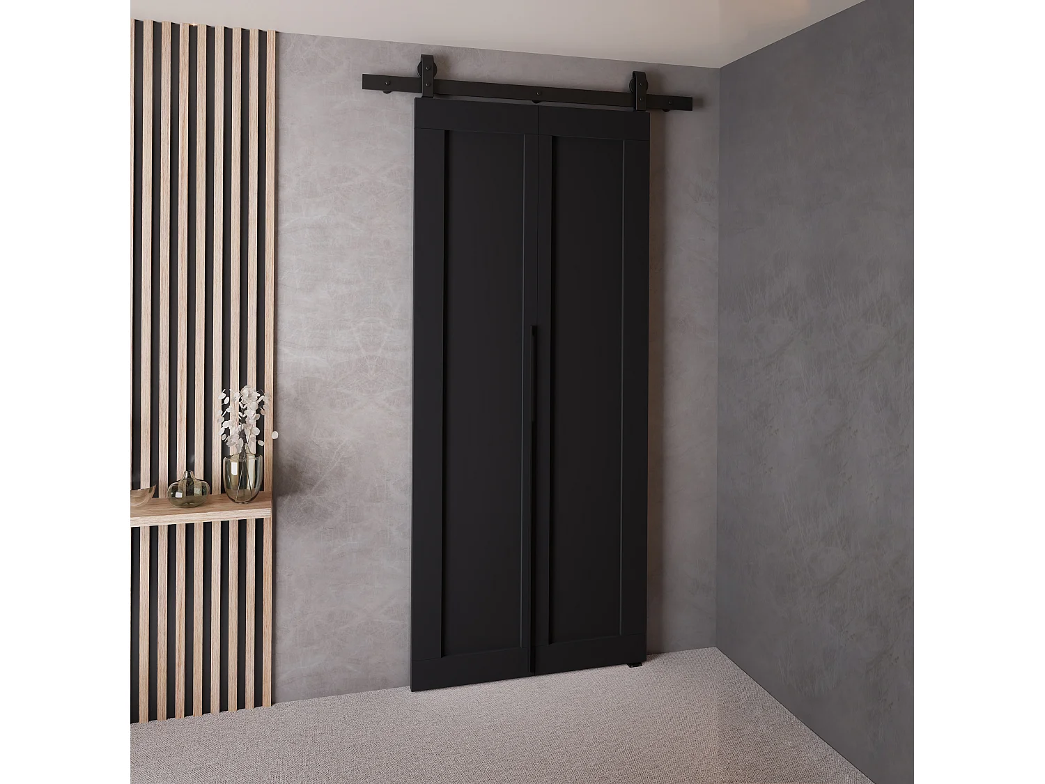 Portes coulissantes QUDIO M1 noir 70