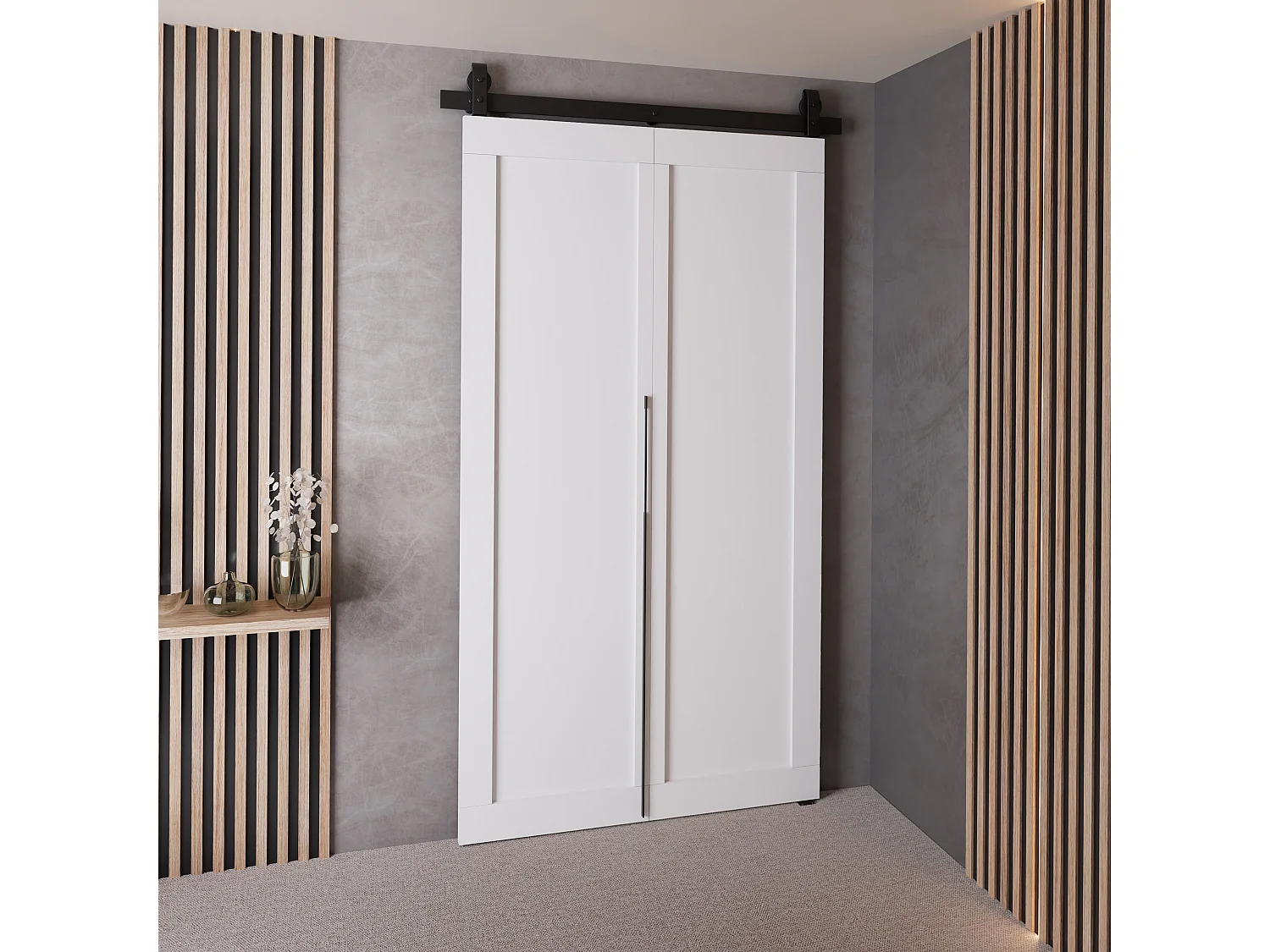 Portes coulissantes QUDIO M1 blanc 90