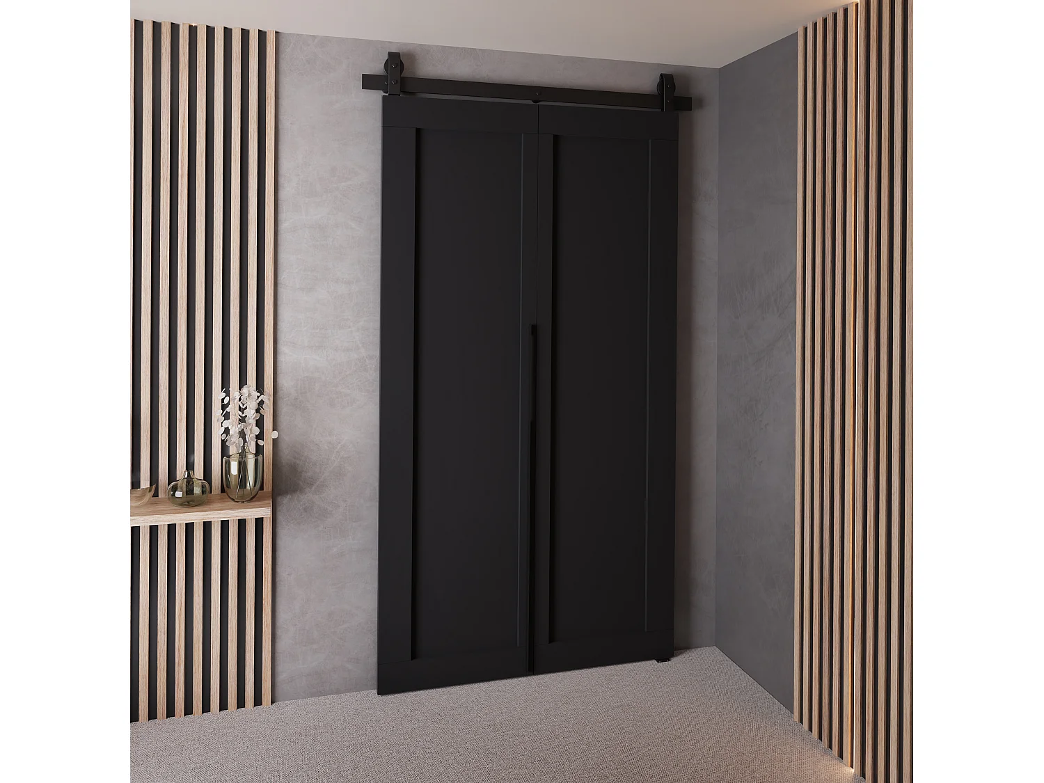 Portes coulissantes QUDIO M1 noir 90